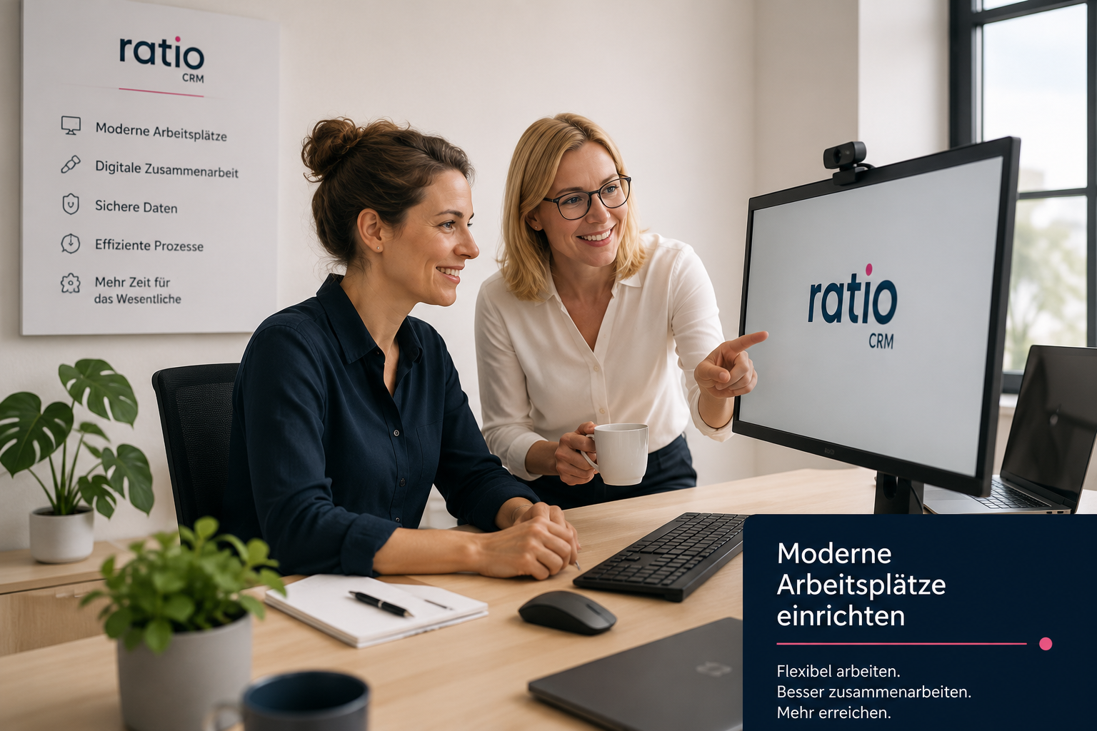 Moderne Arbeitsplätze einrichten für kleine Unternehmen mit digitaler Zusammenarbeit und sicheren Daten